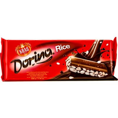KRAS Dorina Chocolate with Puffed Rice 220g bar